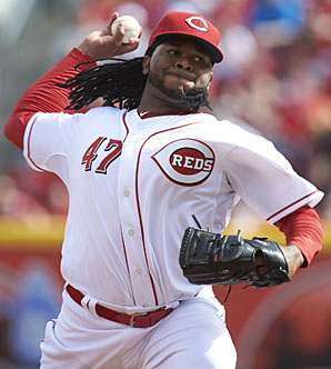 Johnny Cueto, now in his seventh season, is having a career-year across the board.